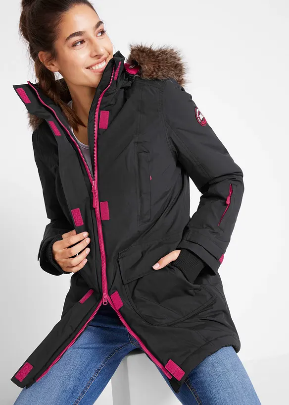 Gewatteerde outdoor parka, waterdicht, bonprix