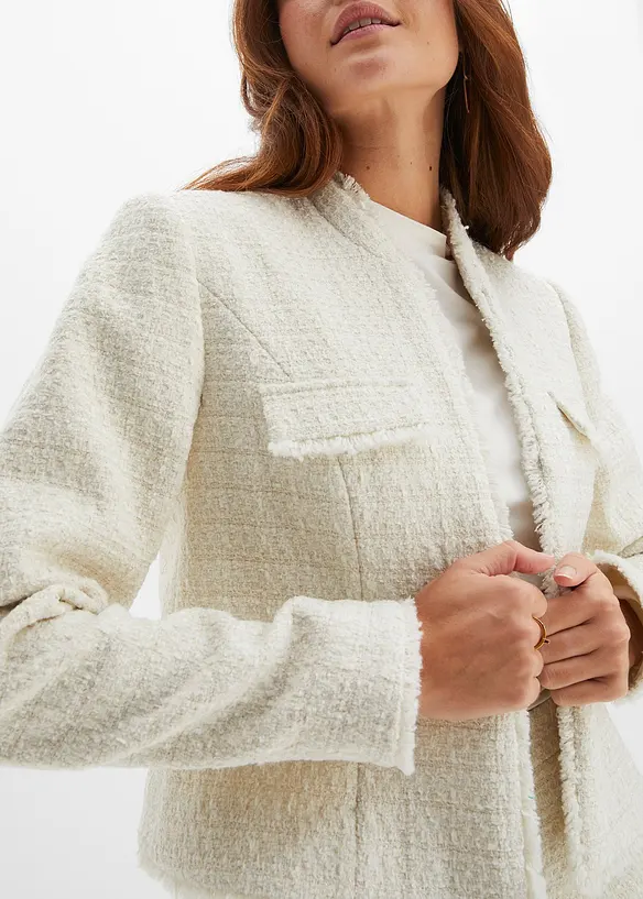 Bouclé blazer, bonprix