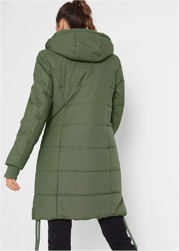 Lange, gewatteerde outdoor jas, waterafstotend, bonprix