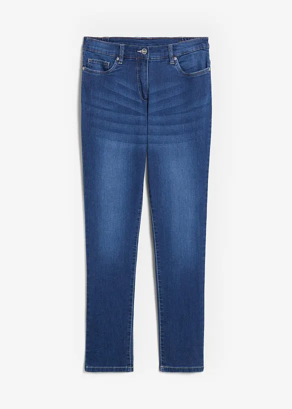 Stretch boyfriend jeans, mid waist, bonprix
