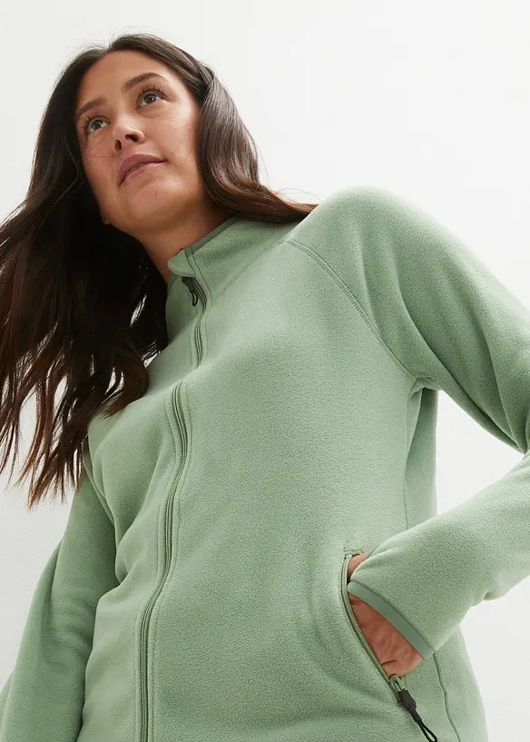 Fleece vest met ritszakken, bonprix