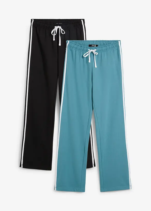Joggingbroek van zwaar katoen (set van 2), bonprix