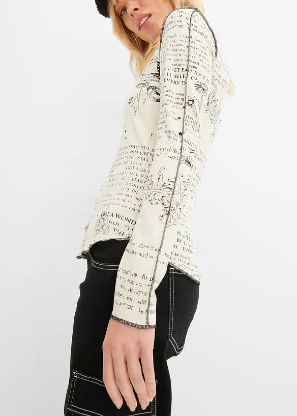 Longsleeve van zacht viscose, bonprix
