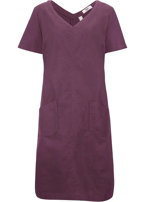 Mini jurk met linnen, bonprix
