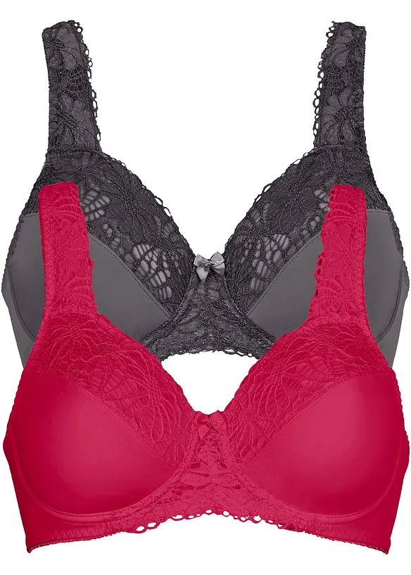 Minimizer bh met gewatteerde schouderbandjes (set van 2), bonprix