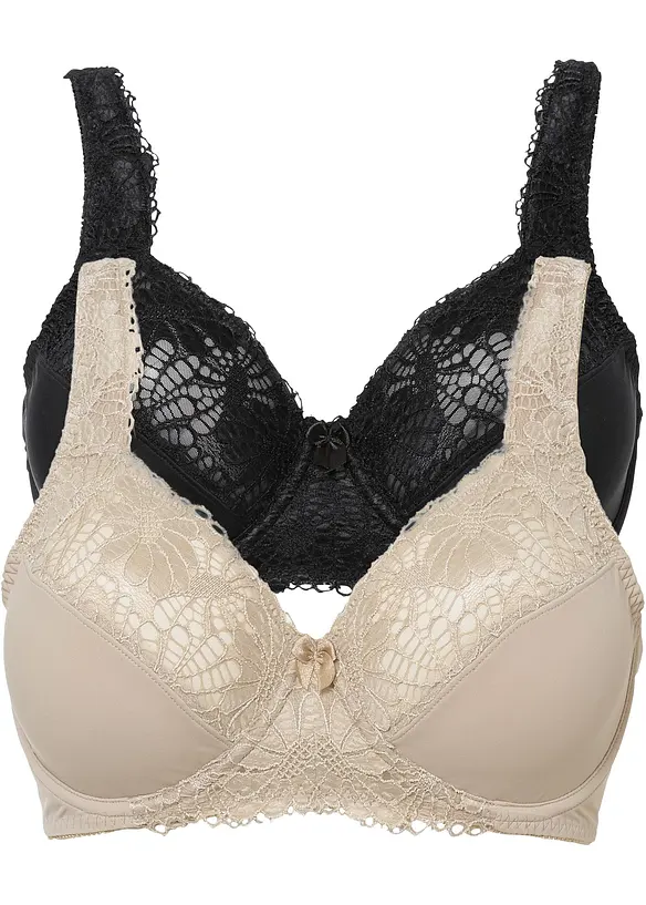 Minimizer bh met gewatteerde schouderbandjes (set van 2), bonprix