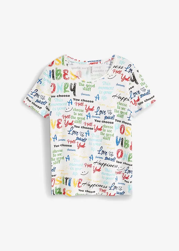 T-shirt in een zachte viscosemix, bonprix