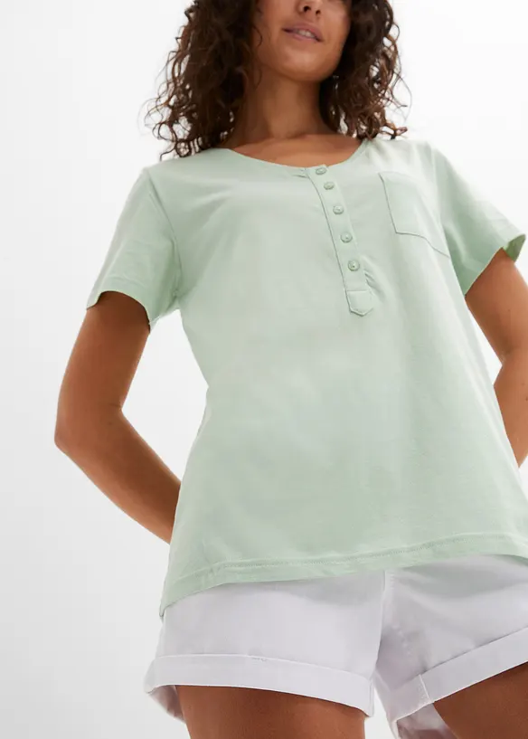 T-shirt van katoen-viscosemix, bonprix