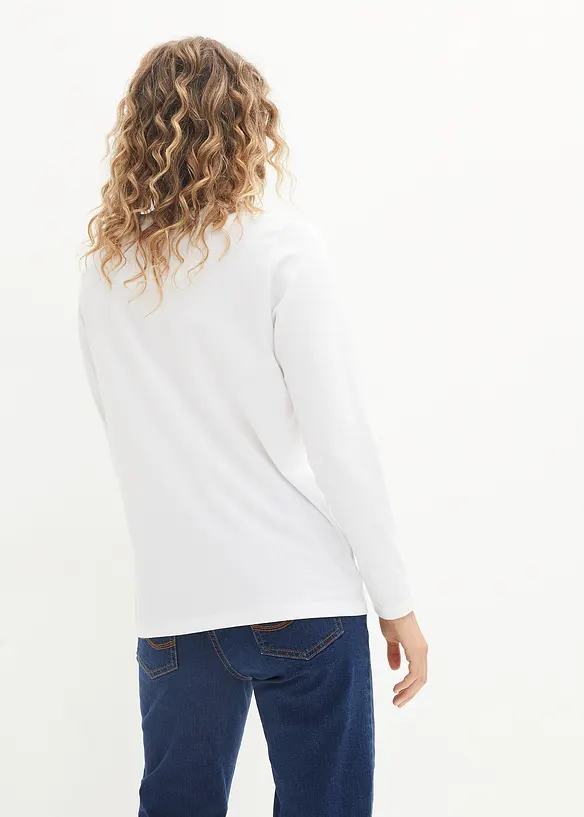Essential longsleeve met ronde hals, naadloos, bonprix PREMIUM