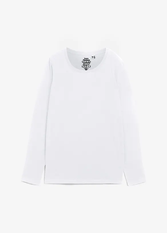 Essential longsleeve met ronde hals, naadloos, bonprix PREMIUM