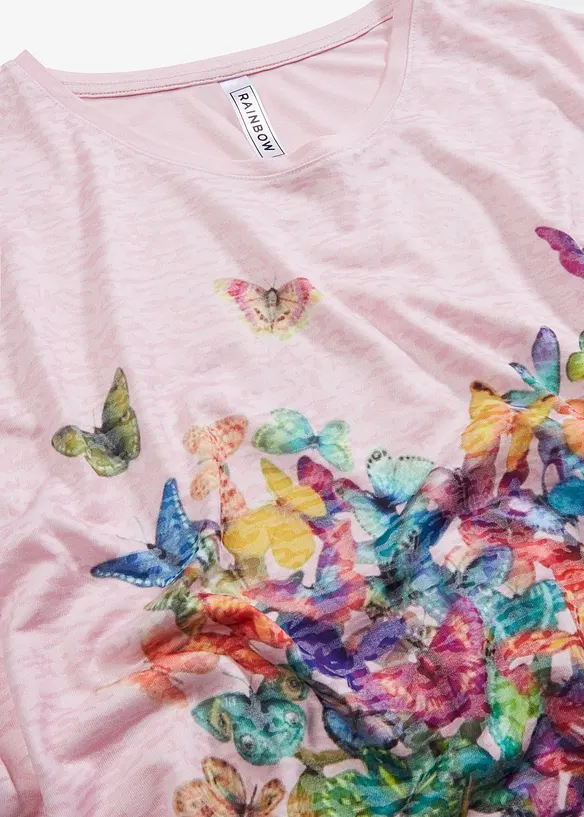 Shirt met vlinderprint, bonprix