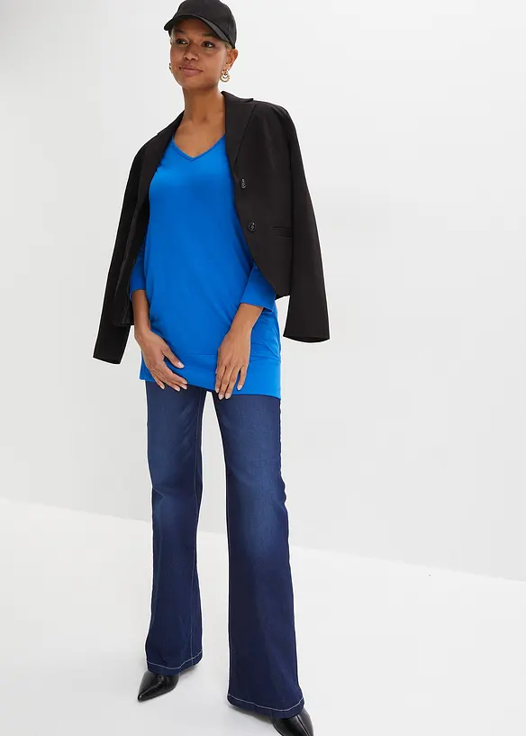 Oversized shirt van soepele viscose, bonprix