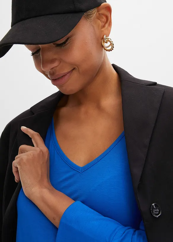 Oversized shirt van soepele viscose, bonprix