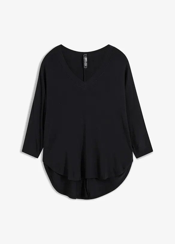 Shirt met 3/4 mouwen in een mix van viscose en elastan, bonprix