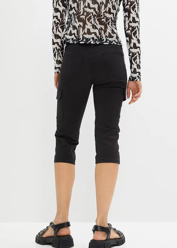 Capri broek van elastische katoenmix, bonprix