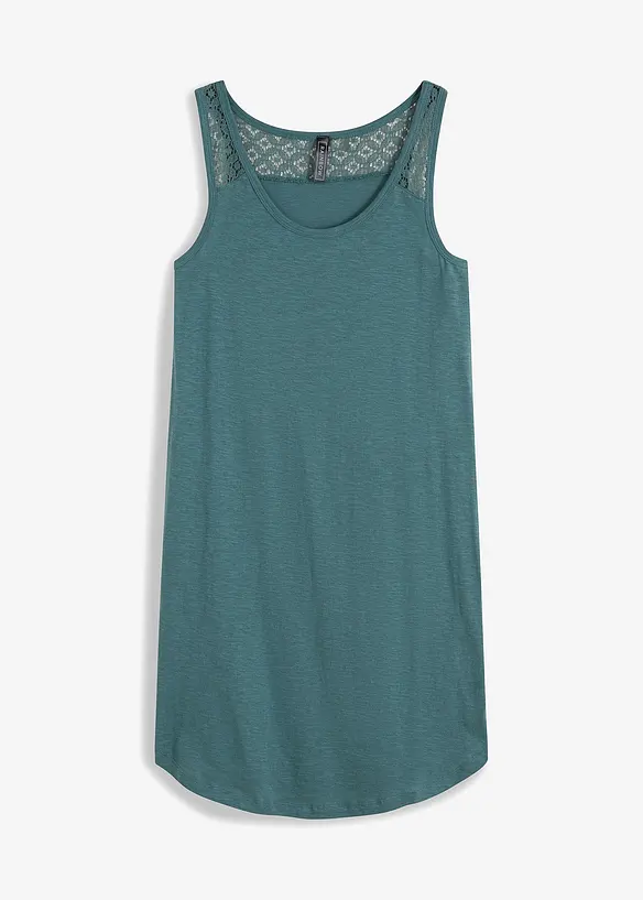 Shirtjurk van katoen met kant, bonprix