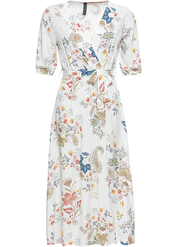 Midi jurk van soepele viscose, bonprix