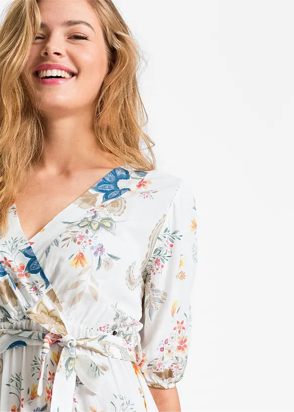 Midi jurk van soepele viscose, bonprix