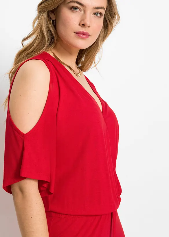 Jersey jumpsuit van vloeiende viscose, bonprix