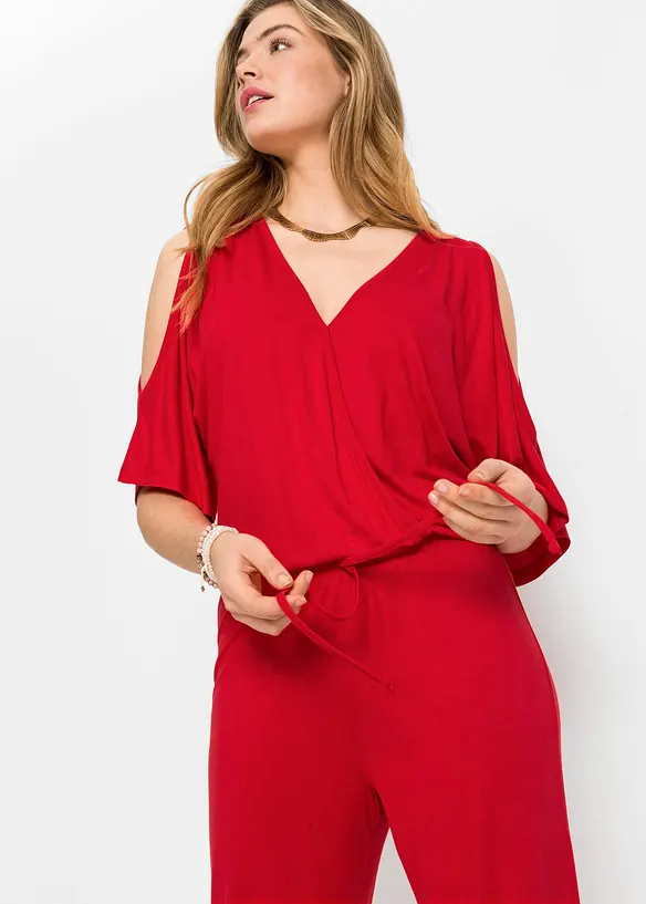 Jersey jumpsuit van vloeiende viscose, bonprix