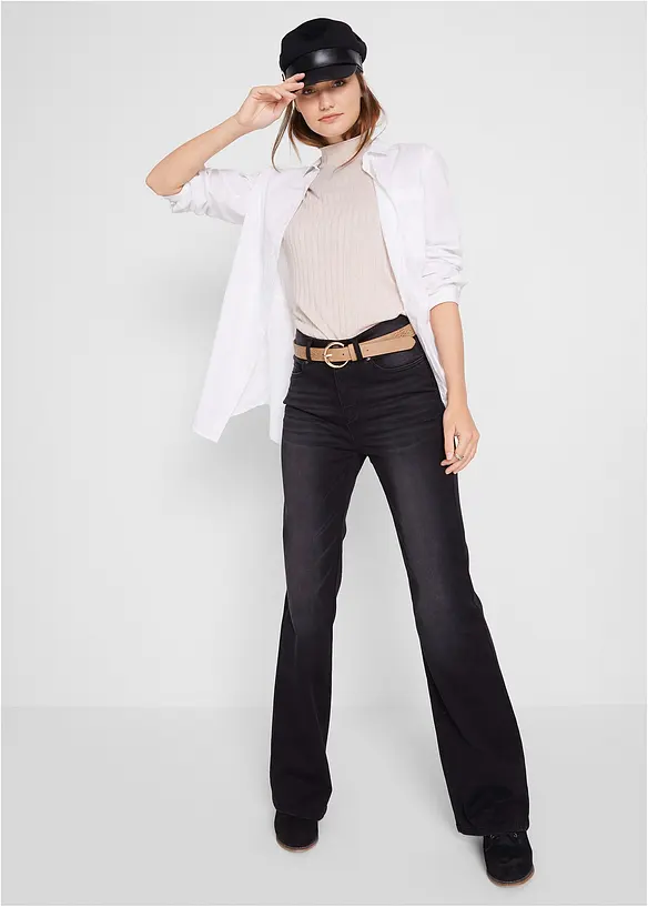 Corrigerende jeans mid waist, bootcut, bonprix