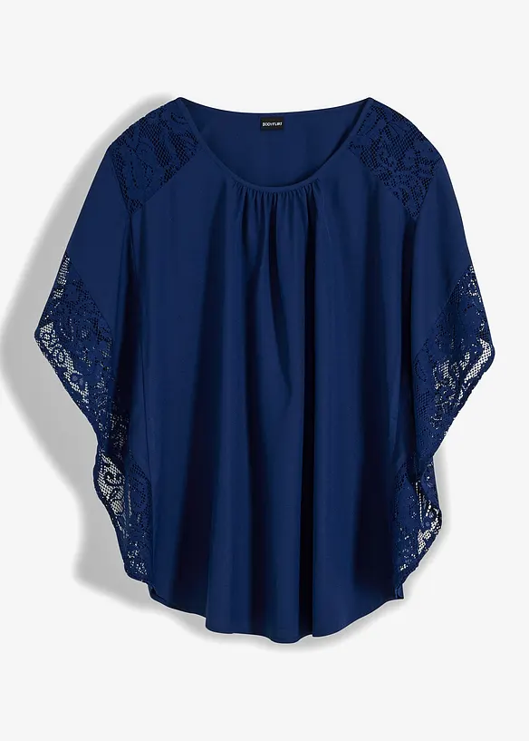 Blouse met kanten details, bonprix