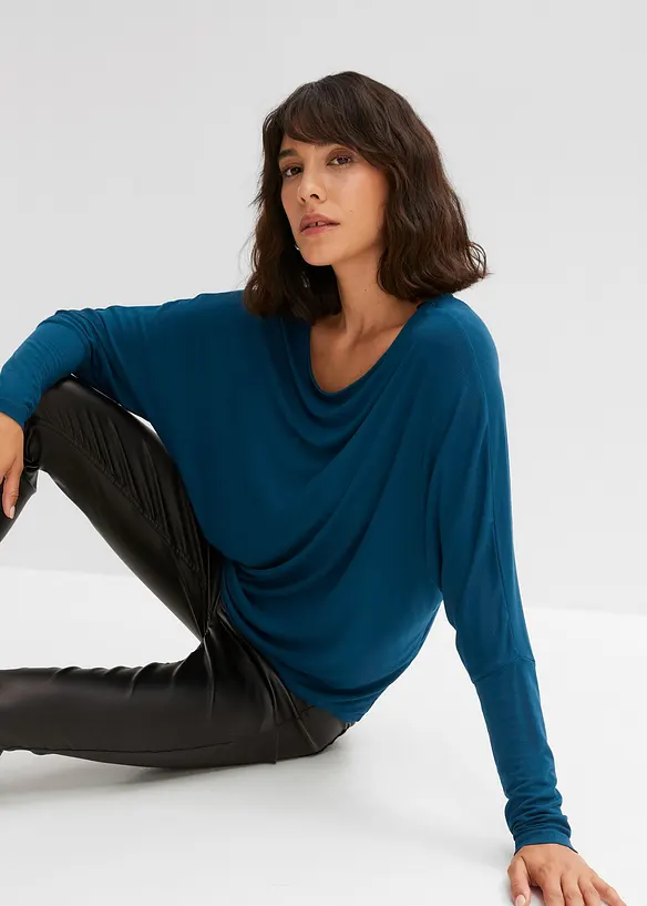 Longsleeve in een zachte viscosemix, bonprix