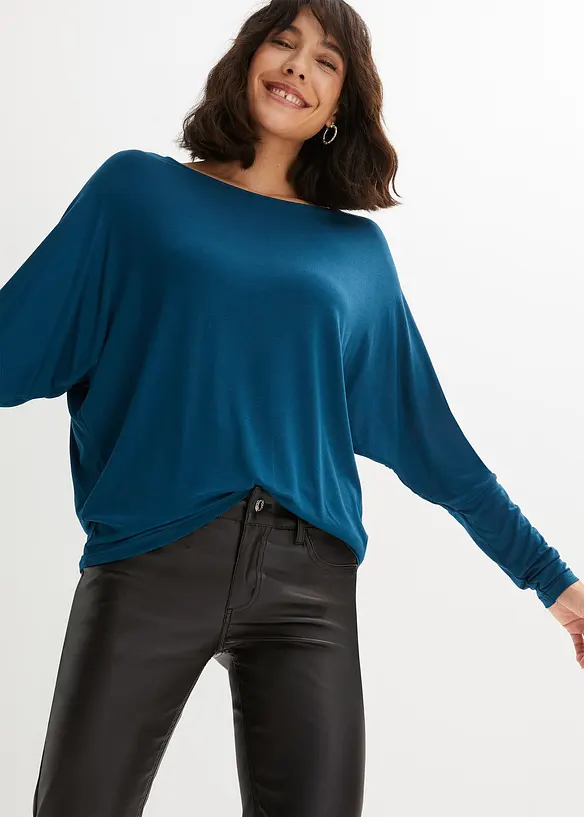 Longsleeve in een zachte viscosemix, bonprix