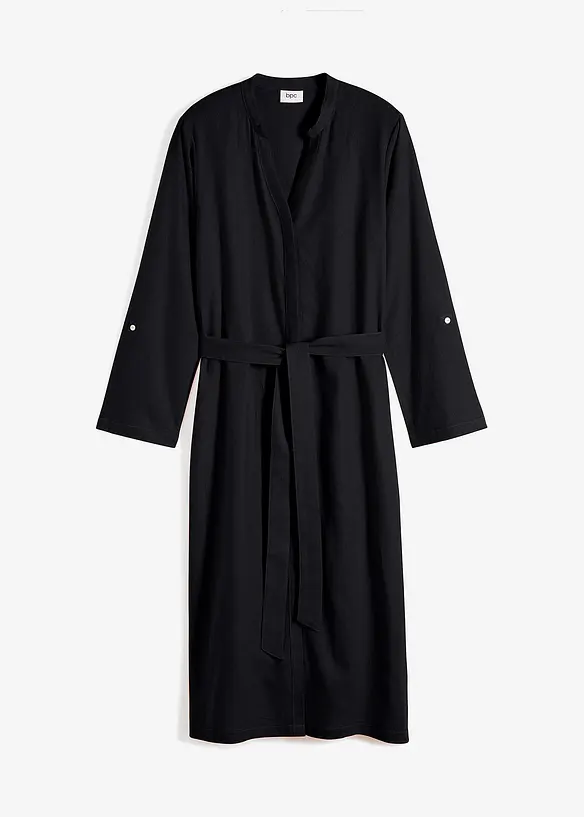 Jurk met zakken in een mix van linnen en viscose, bonprix