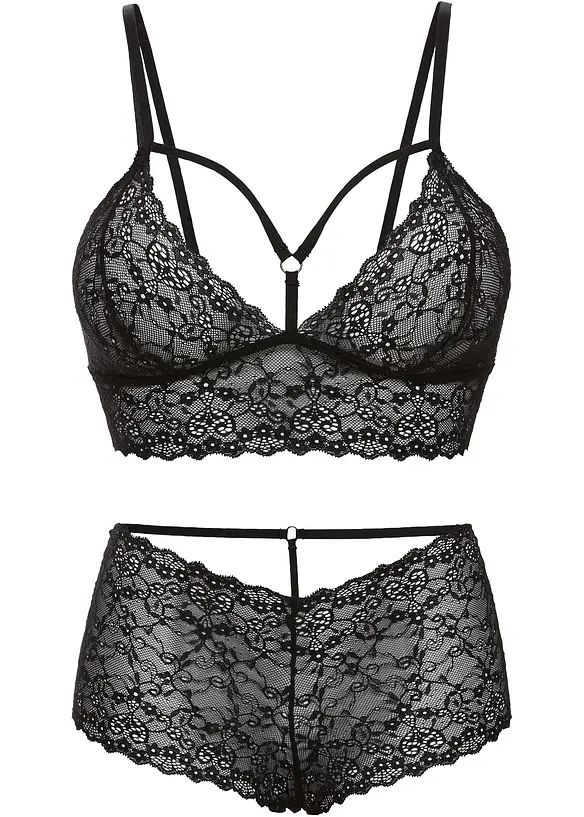 Bralette en hipster ouvert (2-dlg. set), bonprix