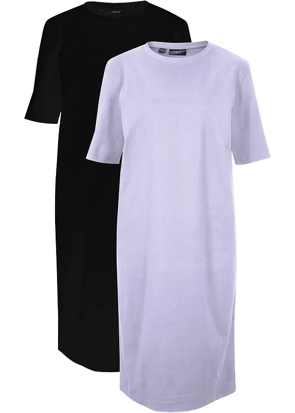 Oversized shirtjurk van katoen (set van 2), bonprix