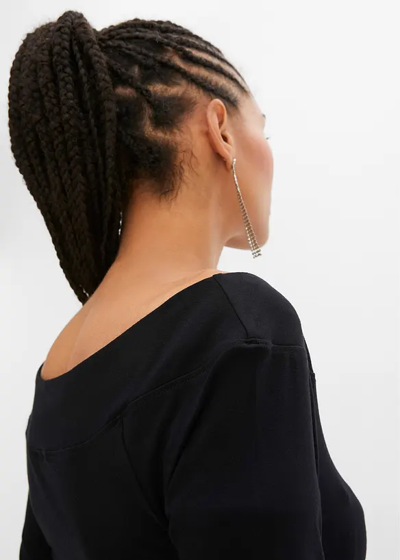 Carmen-shirt van een viscose mix, bonprix