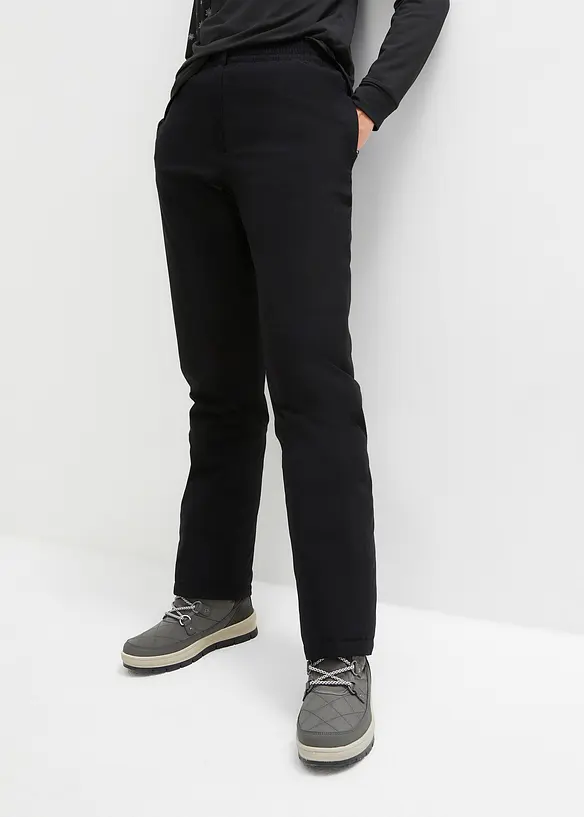 Thermoskibroek met fleece voering en comfortband, waterdicht, straight, bonprix