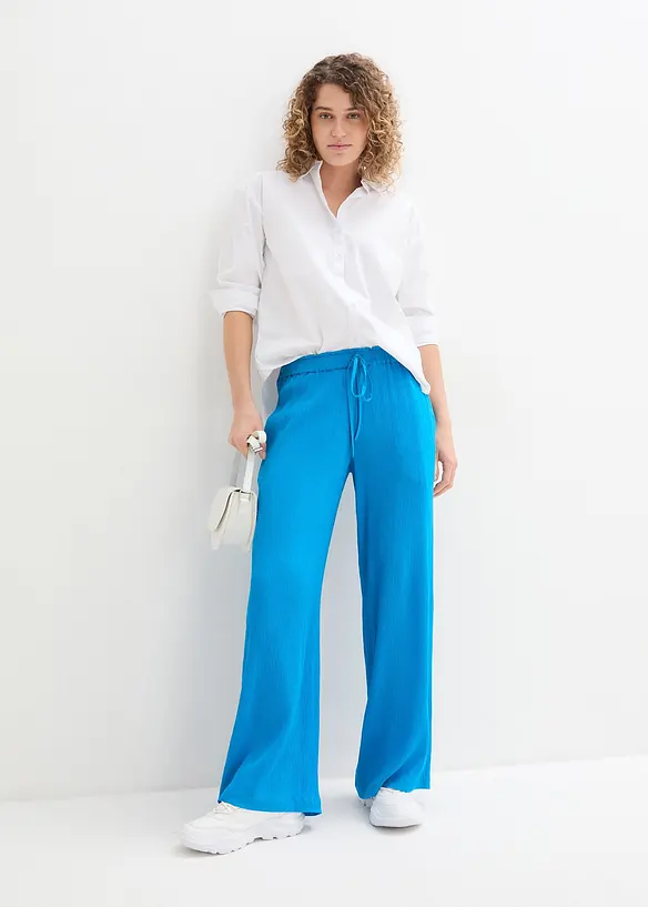 Palazzo broek van pure viscose, bonprix