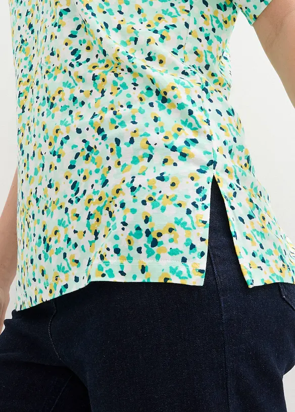 Jersey shirt in een linnen-viscosemix, bonprix