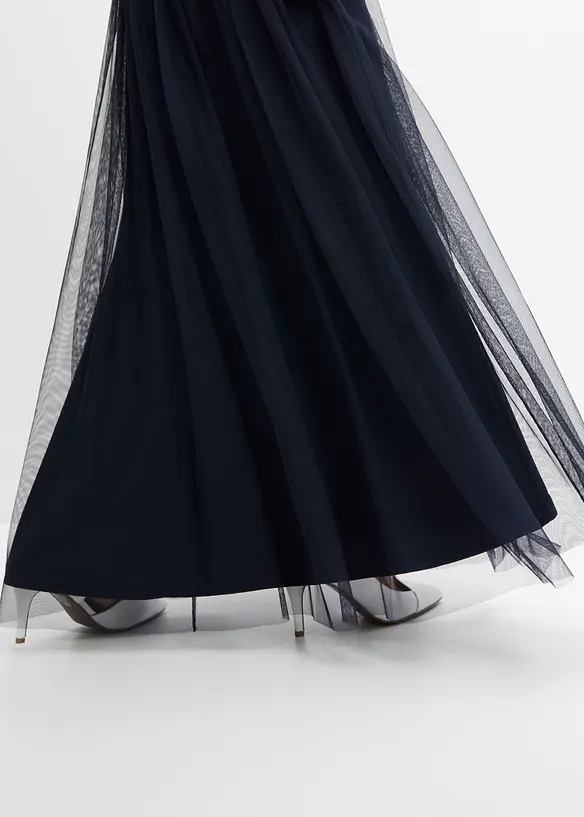 Maxi jurk met paillettenborduursel, bonprix