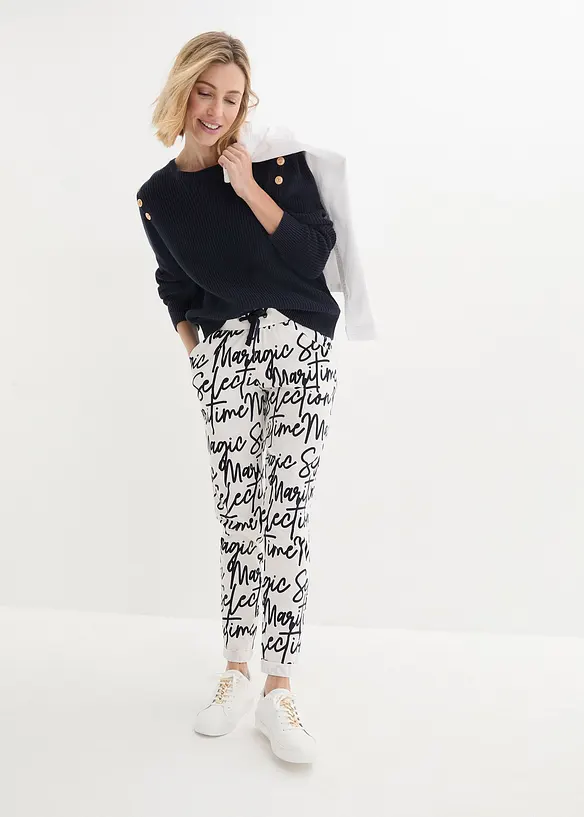Instapbroek met print, bonprix