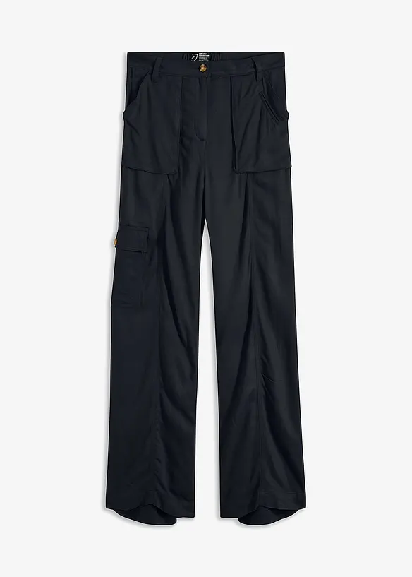 Soepelvallende, wijde cargo broek, bonprix