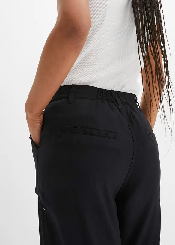 Soepelvallende, wijde cargo broek, bonprix
