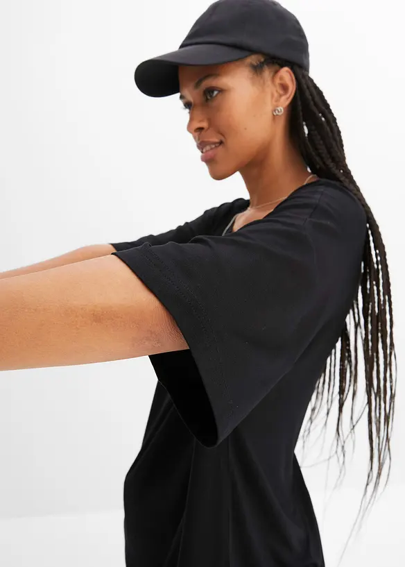 Oversized shirt van soepele vicose, bonprix