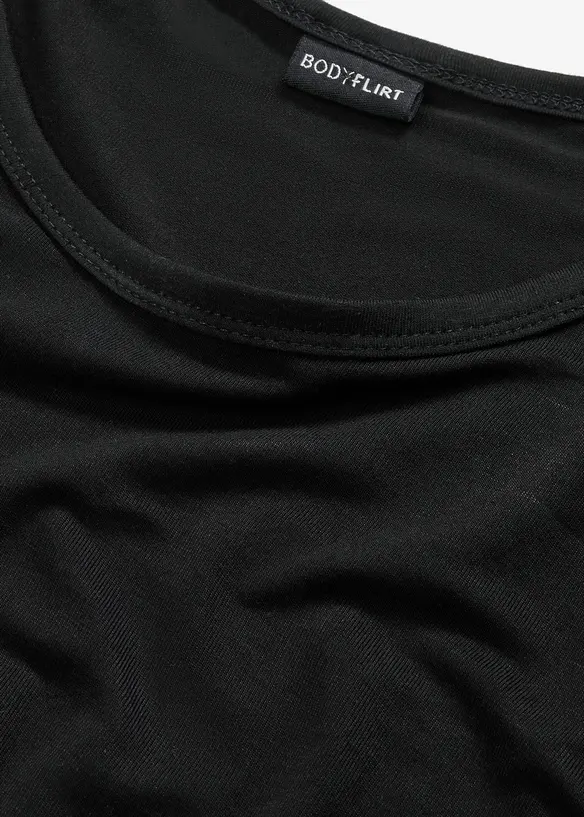 Shirt met ronde hals van zachte viscose, bonprix