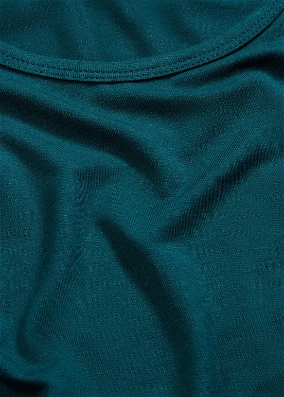 Shirt met ronde hals van zachte viscose, bonprix