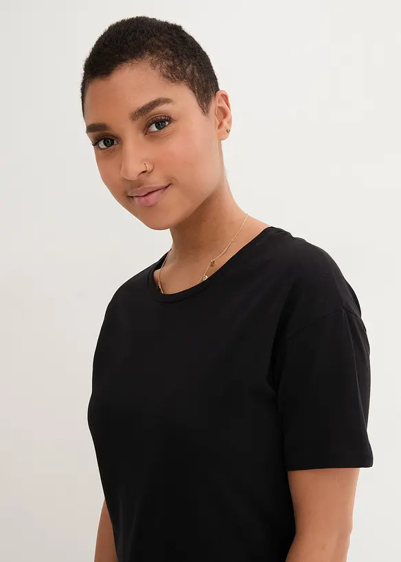 Korte shirtjurk van biologisch katoen, bonprix