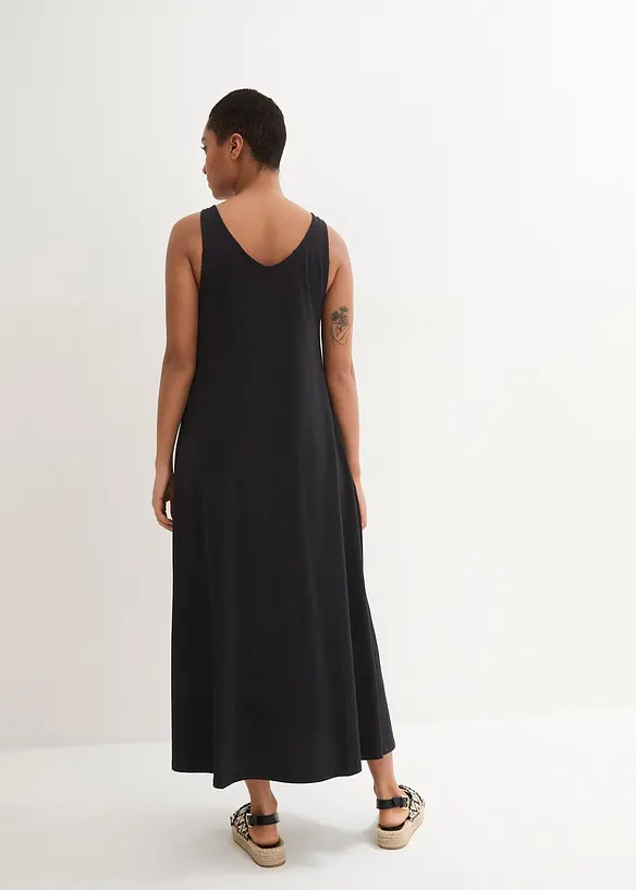 Maxi jersey jurk van biologisch katoe, bonprix