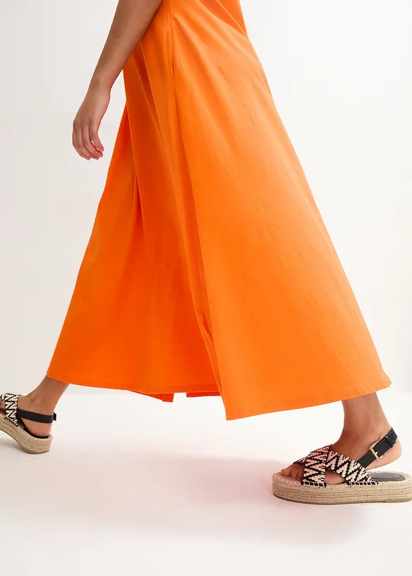 Maxi jersey jurk van biologisch katoe, bonprix