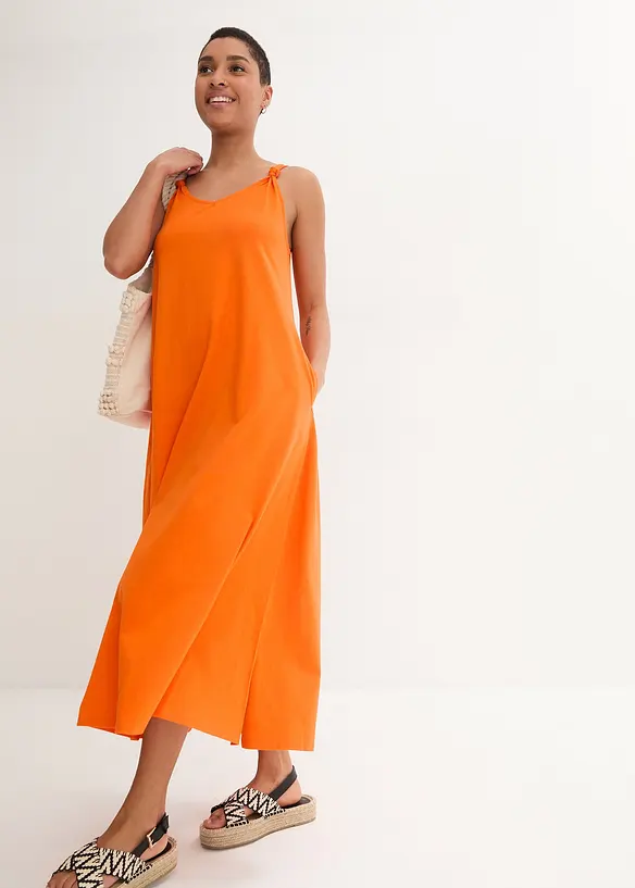 Maxi jersey jurk van biologisch katoe, bonprix