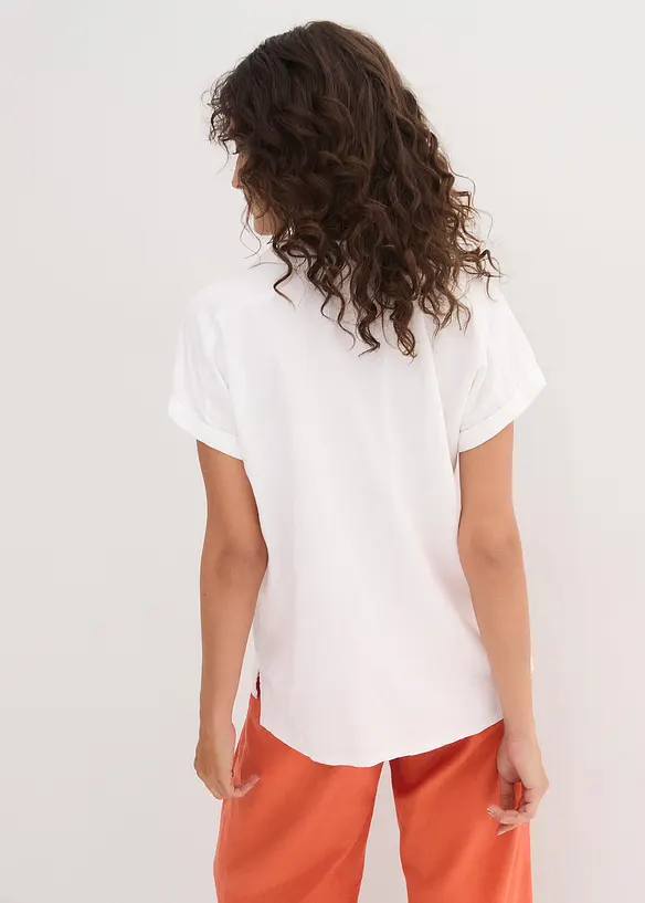 Tuniekblouse van een lichte linnenmix, bonprix