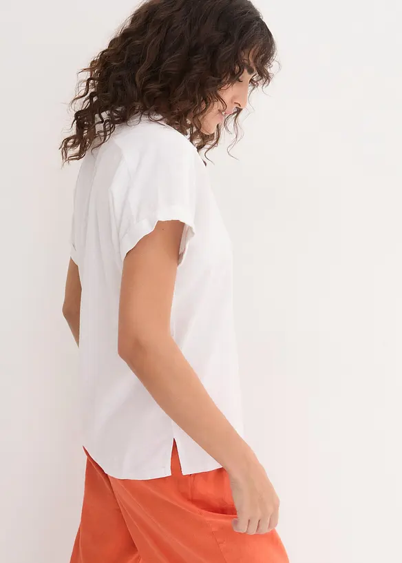 Tuniekblouse van een lichte linnenmix, bonprix