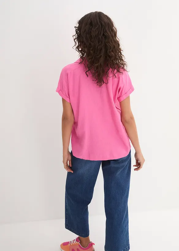 Tuniekblouse van een lichte linnenmix, bonprix
