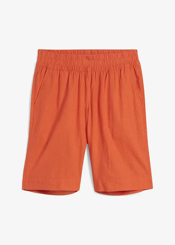 Bermuda met linnen viscose mix, bonprix